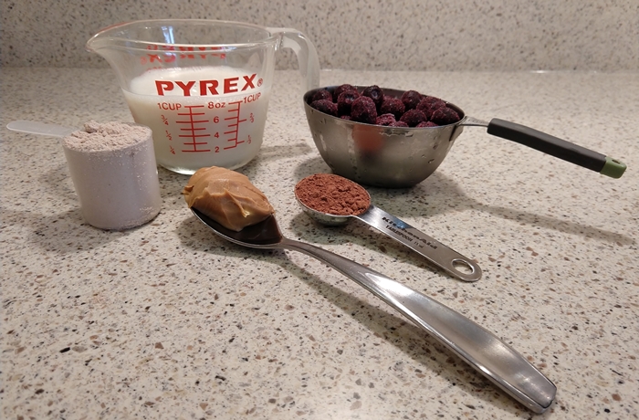the chocolate protein shake ingredients